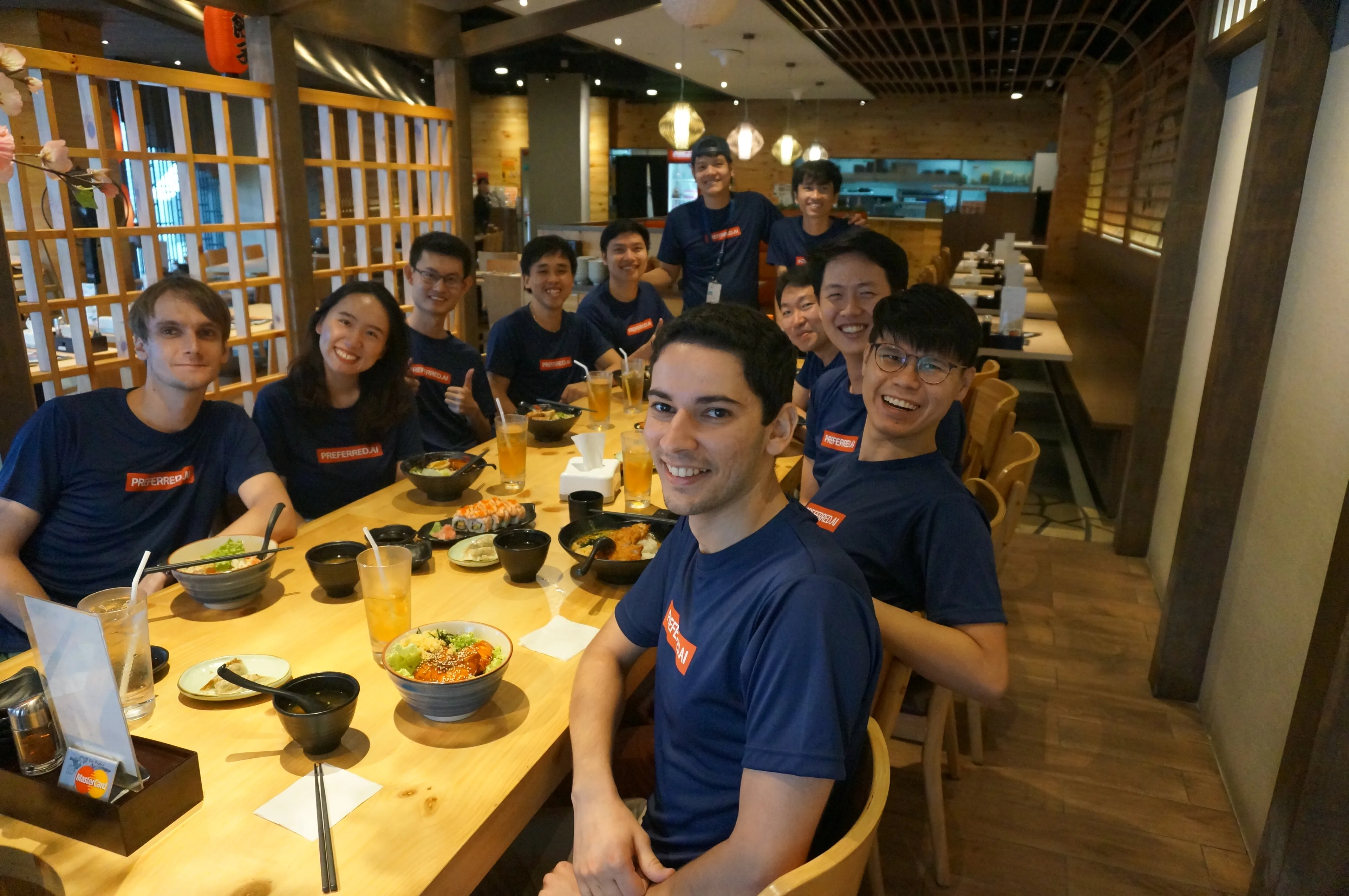 Clockwise from left: Max, Jingyao, Zhang Ce, Tuan Truong, Andrew, Tony, Hoang, Hady, Chong Cher, Ween, Aghiles.